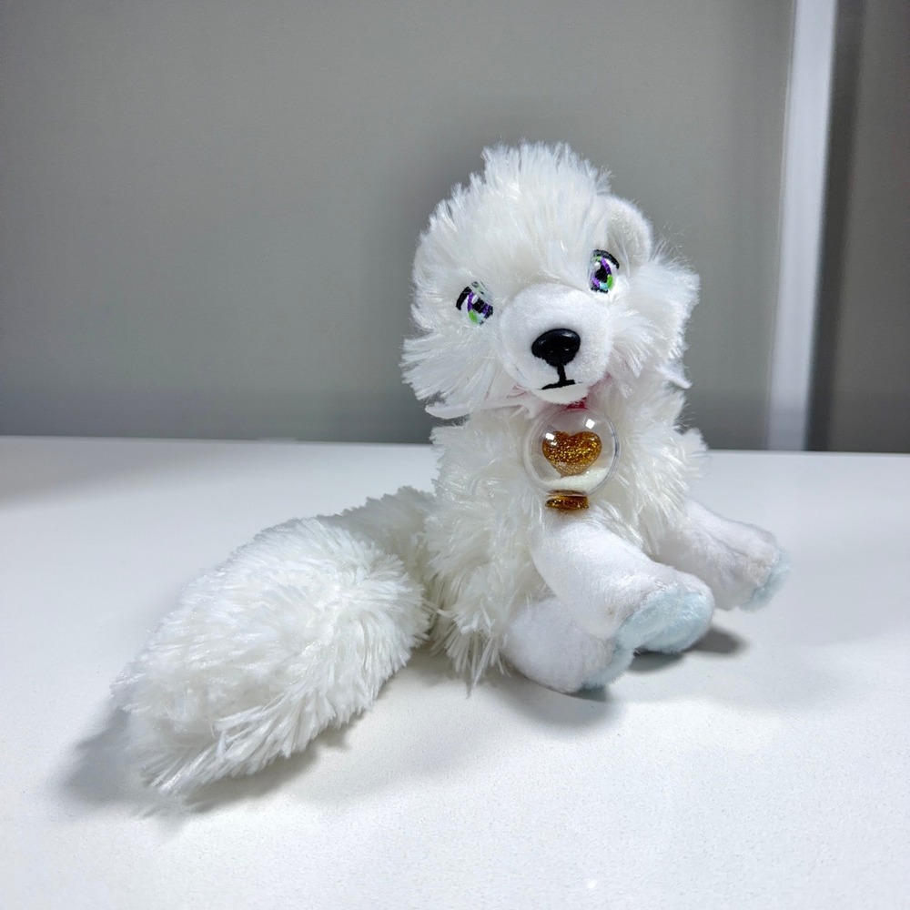 Elf Pets Arctic Fox Plush Toy Kids Small White Snow Globe Heart EPFOX